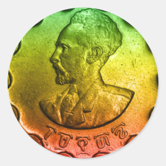 Rond Sticker Haile Selassie Santeem