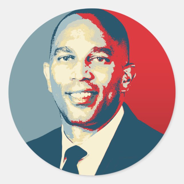Rond Sticker Hakeem Jeffries Classic Hope Round (Devant)