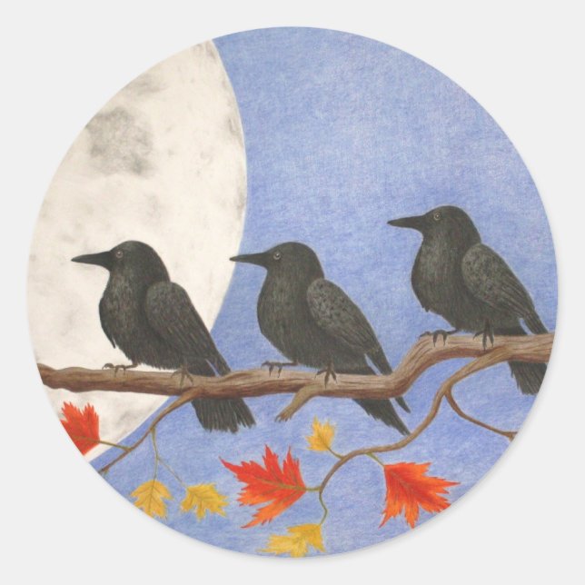 Rond Sticker Harvest Crows (Devant)
