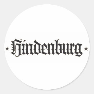 Rond Sticker Hindenburg