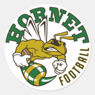 Rond Sticker Hornet Football Round