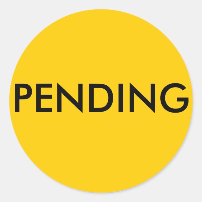 Rond Sticker immobilier en attente (Devant)