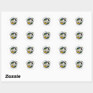 Rond Sticker inspirant simple espoir