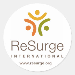 Rond Sticker international ReSurge