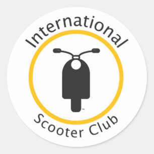 Rond Sticker International Scooter Club