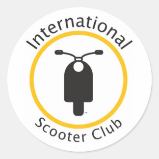 Rond Sticker International Scooter Club