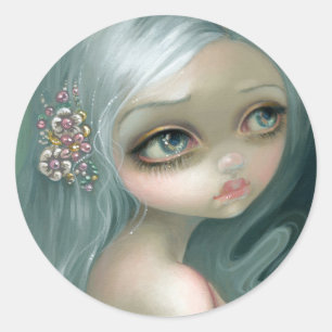 Rond Sticker "Introspection Argent"