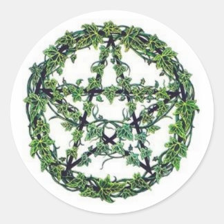 Rond Sticker Ivy Pentacle
