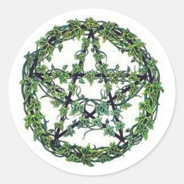 Rond Sticker Ivy Pentacle (Devant)