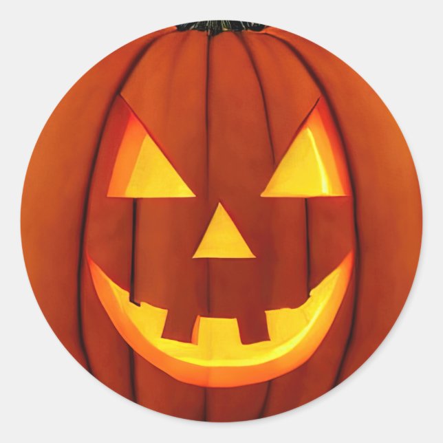 Rond Sticker Jack-O'Lantern (Devant)