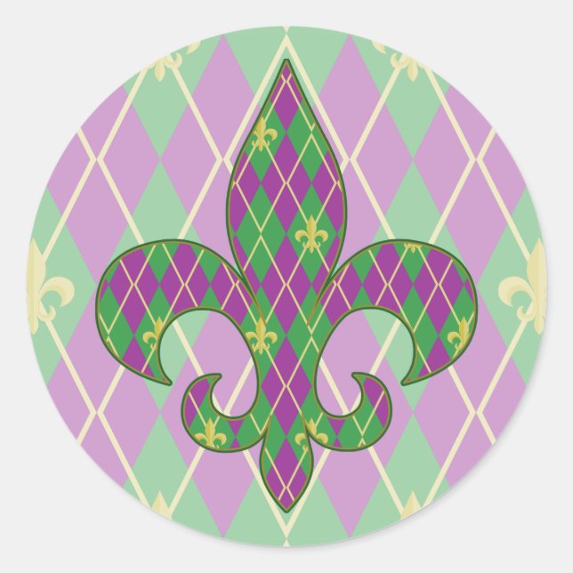 Rond Sticker Jacquard Carnival (Devant)