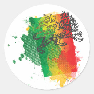 Rond Sticker jamaïcain