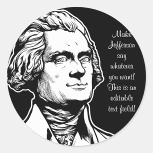 Rond Sticker Jefferson