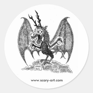 Rond Sticker Jersey Devil