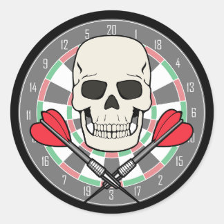 Rond Sticker jolly roger Dartboard