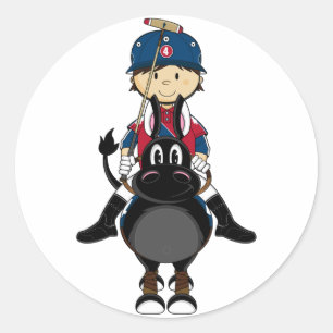 Rond Sticker Joueur Cute Polo