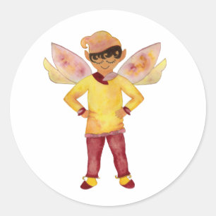 Rond Sticker Joyeux Elfe Joyeux