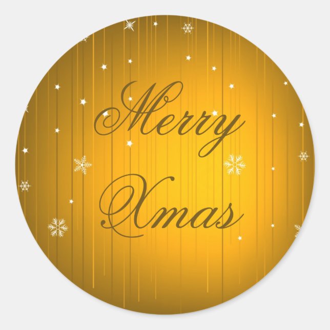 Rond Sticker Joyeux Noël (Devant)