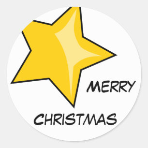 Rond Sticker Joyeux Noël