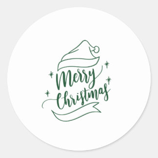 Rond sticker Joyeux Noël