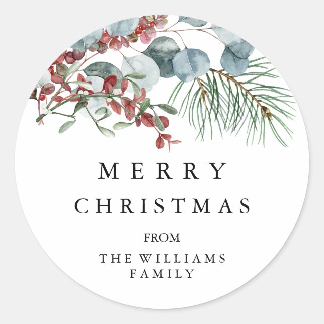 Rond Sticker Joyeux Noël (Devant)