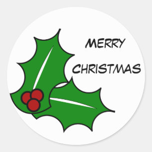 Rond Sticker Joyeux Noël