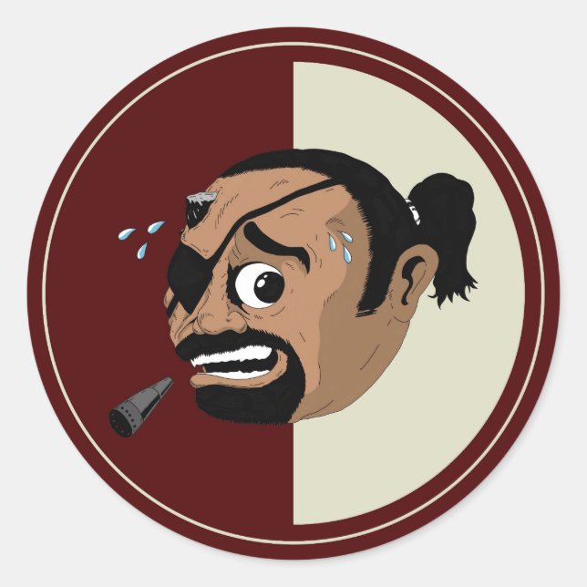 Rond Sticker JSC 'détecté' (Devant)