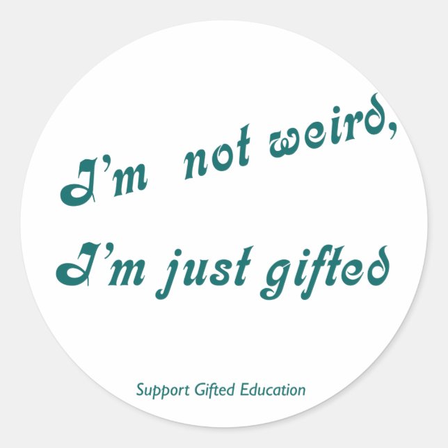 Rond Sticker juste cadeau (Devant)