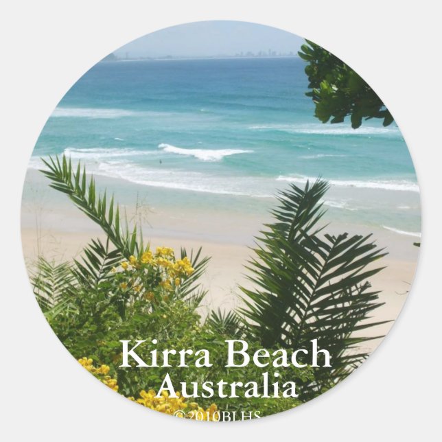 Rond Sticker Kirra Beach #2 (Devant)