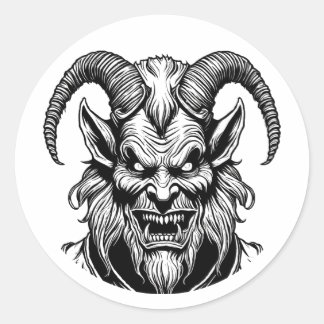 Rond Sticker Krampus