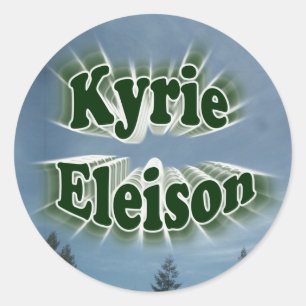 Rond Sticker Kyrie Eleison