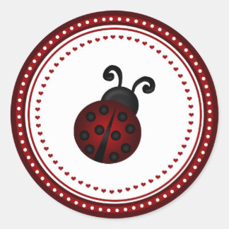 Rond Sticker Ladybug