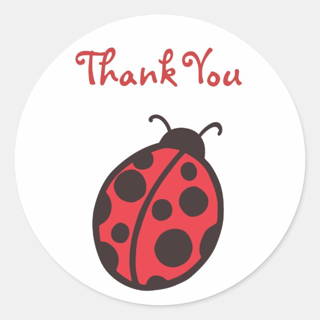 Rond Sticker Ladybug (Devant)