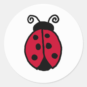 Rond Sticker Ladybug