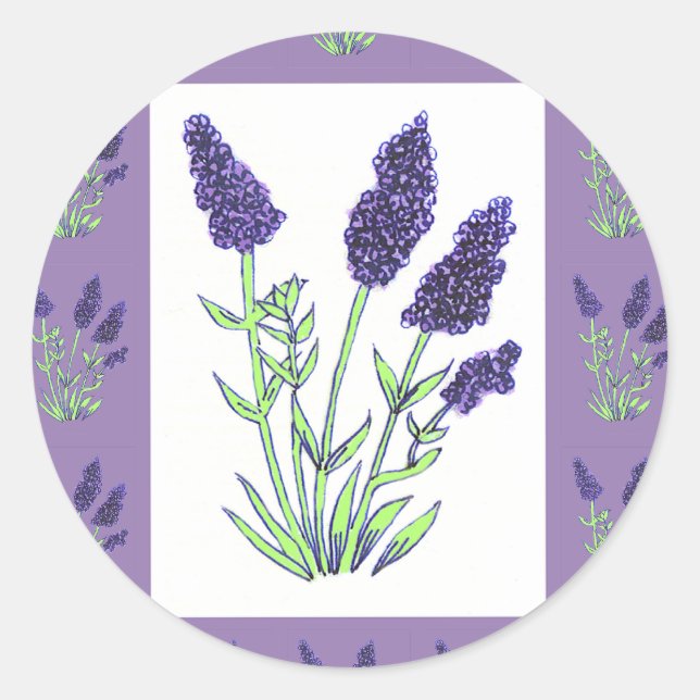 Rond Sticker Lavender (Devant)