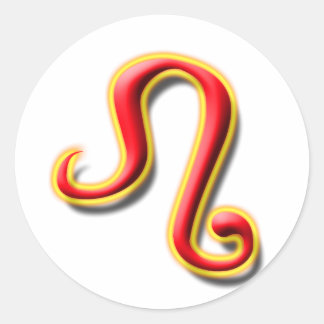Rond Sticker Leo #1