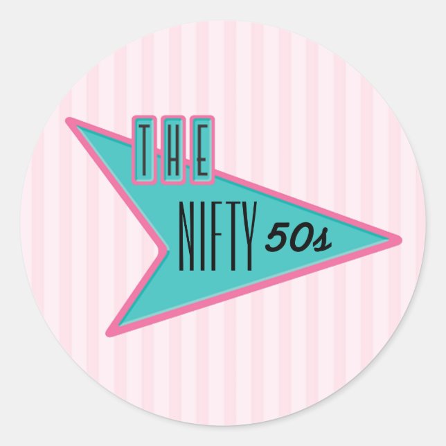 Rond Sticker les années 50 (Devant)