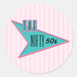 Rond Sticker les années 50