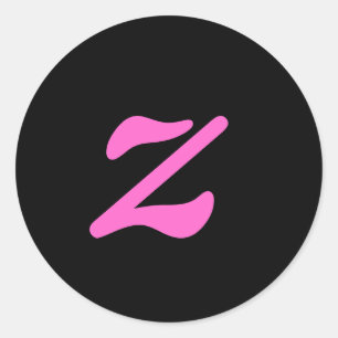 Rond Sticker Lettre z