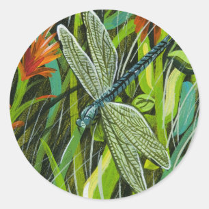Rond Sticker "libellule"