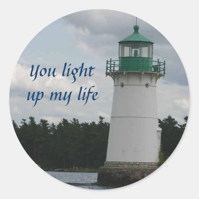 Rond Sticker Lighthouse Of Love (Devant)