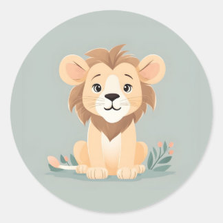 Rond Sticker Lion