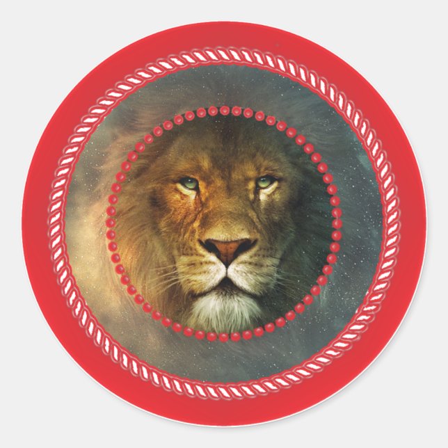 Rond Sticker Lion Jesse Tree (Devant)