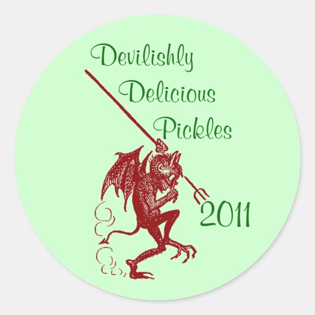 Rond Sticker Little Devil Home Canning Cercles (Devant)