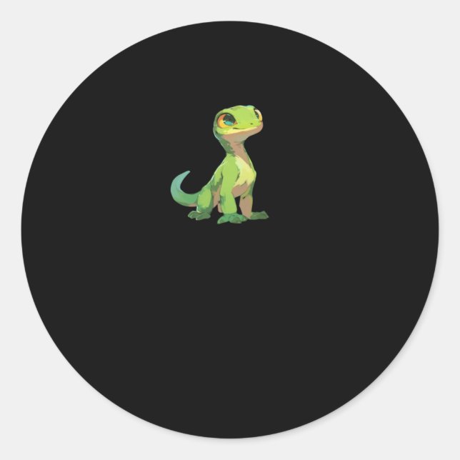 Rond Sticker Lizard pour ami sympa3 (Devant)