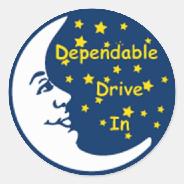 Rond Sticker Logo Disque Fiable (Devant)