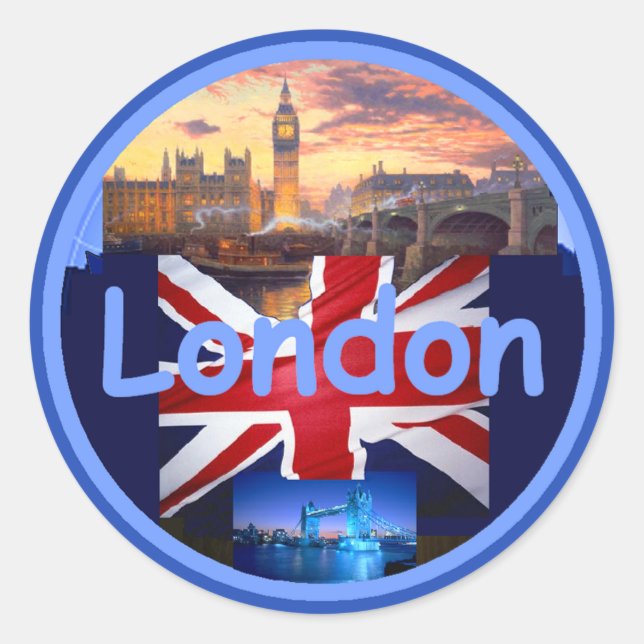 Rond Sticker LONDON (Devant)