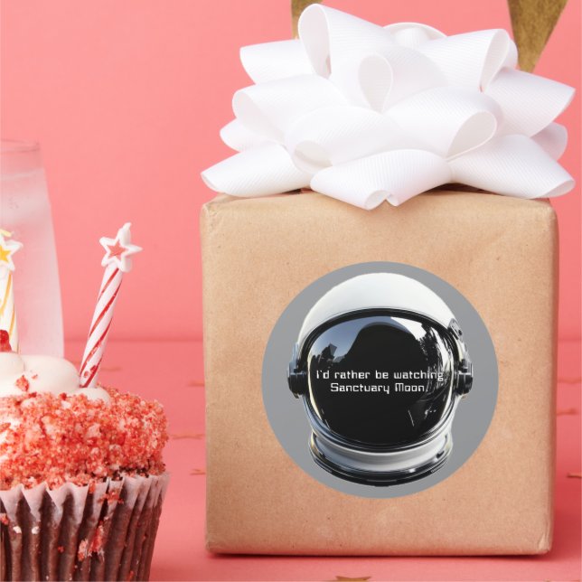 Rond Sticker Lune Sanctuaire Murderbot (Fête)