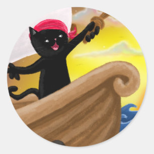 Rond Sticker Machu en mer