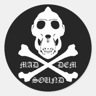 Rond Sticker Mad Dem
